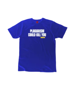 Stubbine® Blue Plagiarism Could Kill You Tee